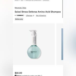 BRAND NEW NWT Nature lab Tokyo Saisei Shampoo & Conditioner